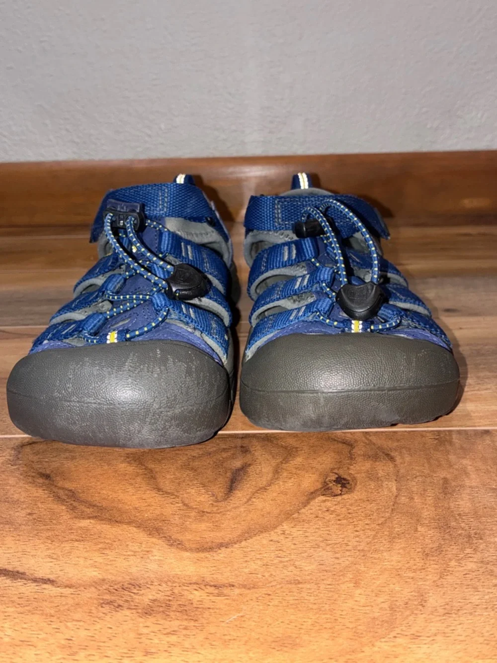 Keen Kid’s Newport H2 Sandals, blue and gray - size big kids 3